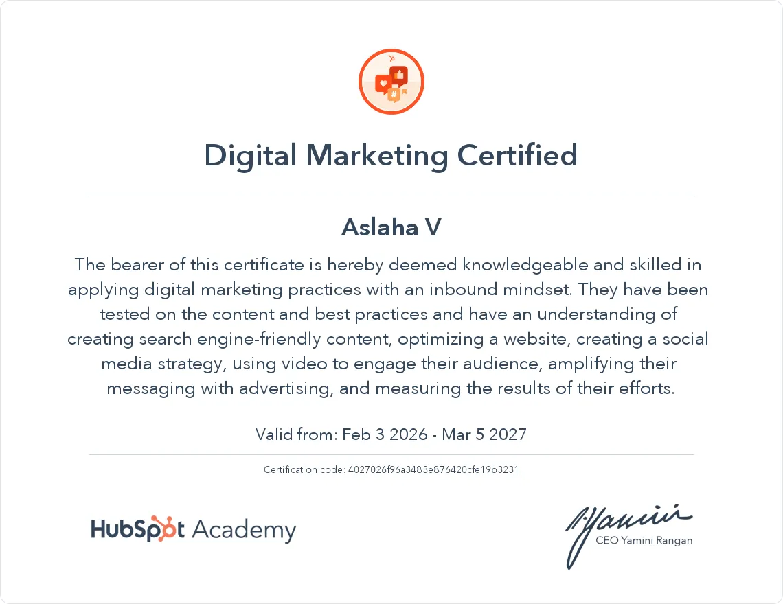 Best-Freelance-SEO-Marketing-Strategist-In-Kerala-Digital Marketing Certificate